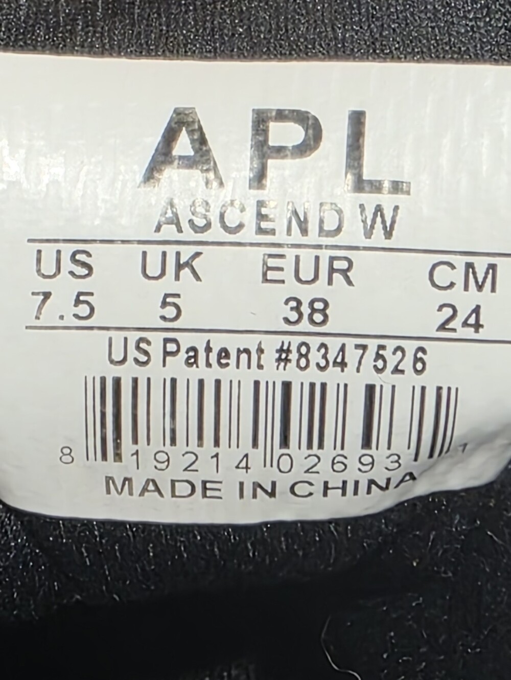 APL ASCEND ATHLETIC TRAINING SNEAKERS WOMEN'S US 7.5 - Picture 10 of 12